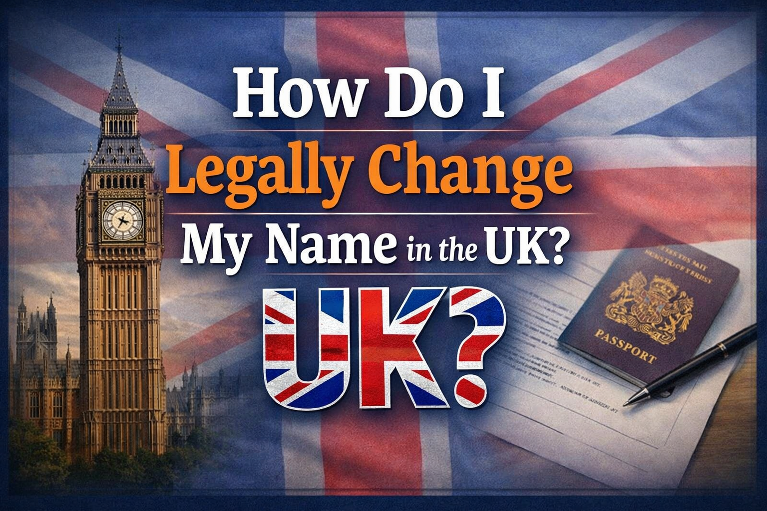 How Do I Legally Change My Name in the UK
