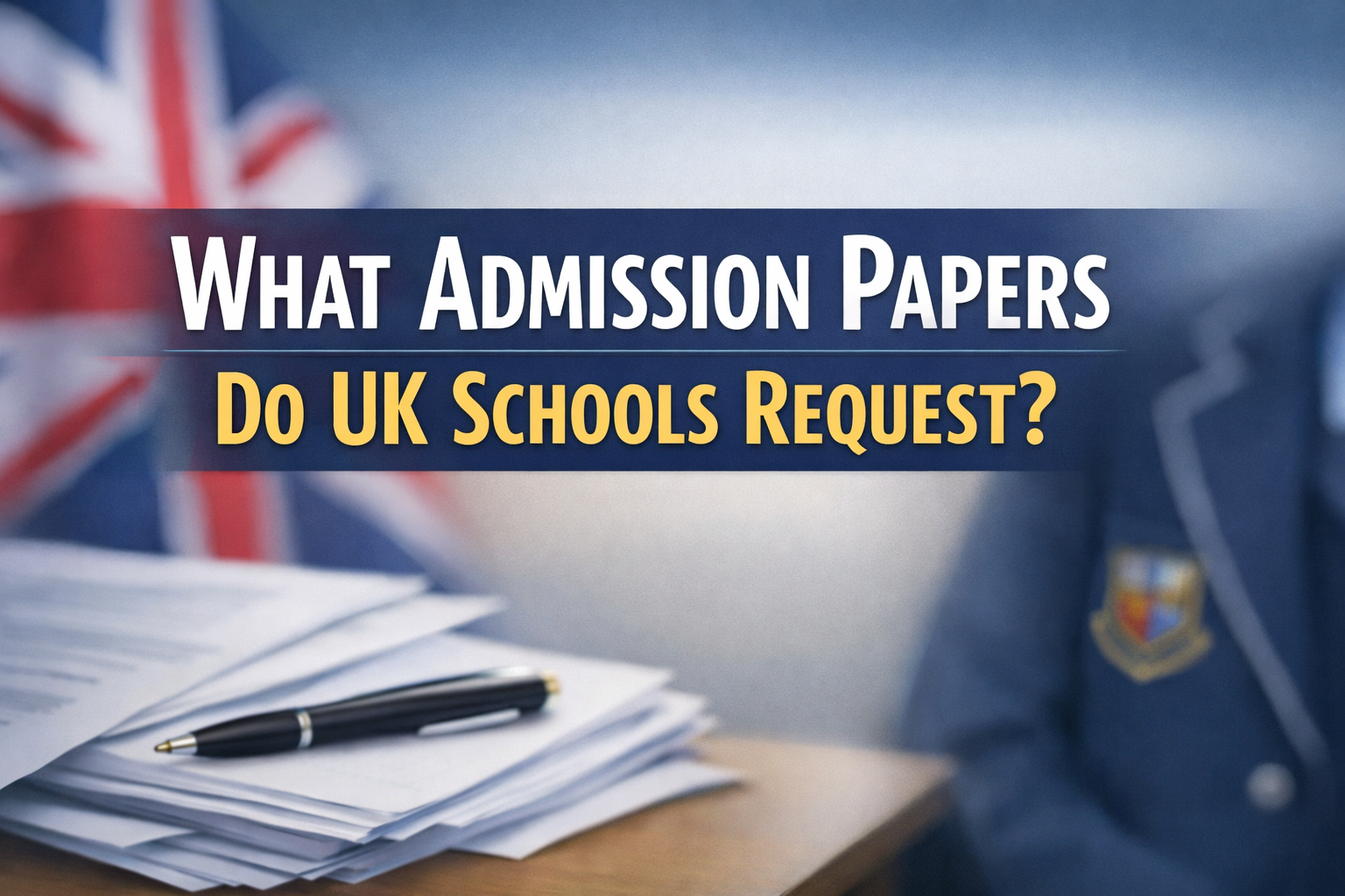 What Admission Papers Do UK Schools Request